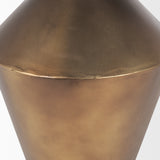 Perrin Small Brushed Gold Metal Decorative Vase 70667 Mercana