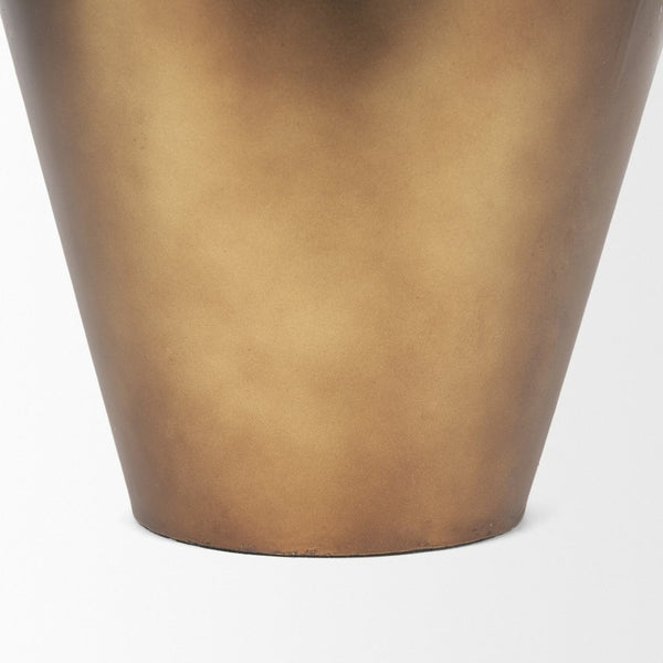 Mercana Perrin Decorative Vase - Modern Minimalist Accent in Chic Gold Finish for Stylish Home Decor 70667