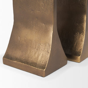 Mercana Polli Elegant Metal Taper Candleholders Set of 2 - Timeless Design for Modern and Rustic Spaces Antiqued Gold | Matte Black 70670