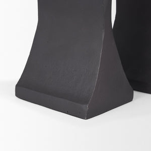 Mercana Polli Elegant Metal Taper Candleholders Set of 2 - Timeless Design for Modern and Rustic Spaces Matte Black | Brushed Gold 70672