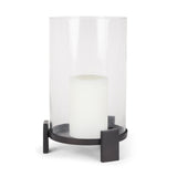 Price Metal with Glass Hurricane Candle Holder