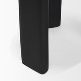 Riya Solid Black Wooden Stool 70727 Mercana