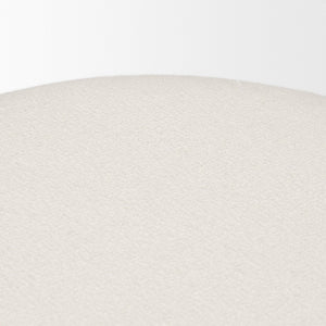 Mercana Shaiden Elegant Round Stool with Textured Upholstery for Versatile Home Decor and Seating Solutions 70796