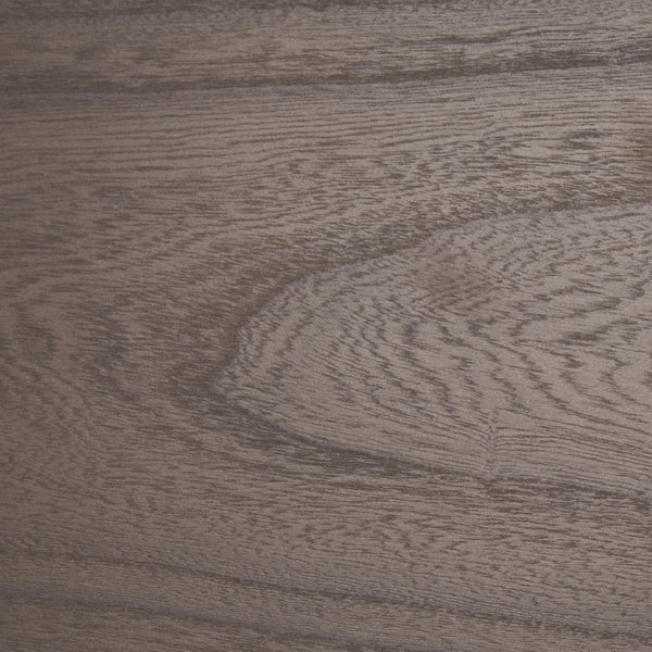 Mercana Sohan Oval Dining Table - Elegant Solid Elm Wood with Dark Stain, Ideal for Modern Dining Spaces 70853