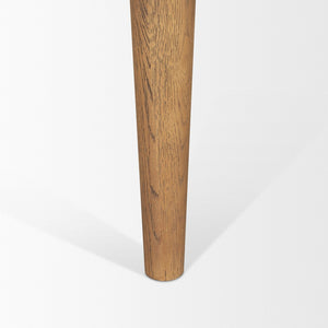 Mercana Suvan Elegant Solid Mango Wood Dining Table with Rounded Edges for Modern and Transitional Spaces 72" Lt Brown Wood Top | Lt Brown Wood Legs 70870-AB