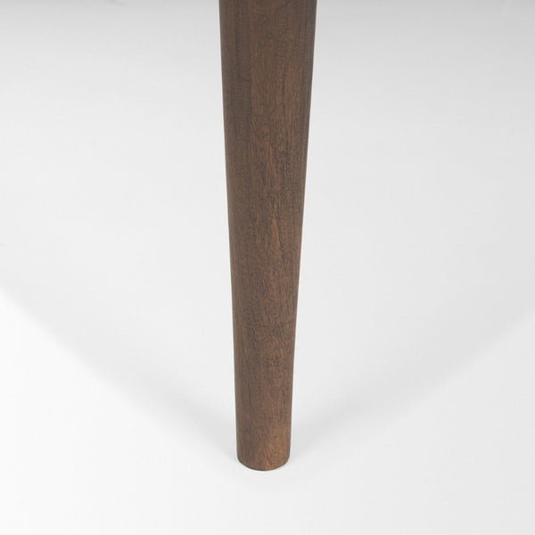 Mercana Suvan Elegant Solid Mango Wood Dining Table with Rounded Edges for Modern and Transitional Spaces 84" Med-Dk Brown Wood Top |Med-Dk Brown Wood Legs 70871-AB