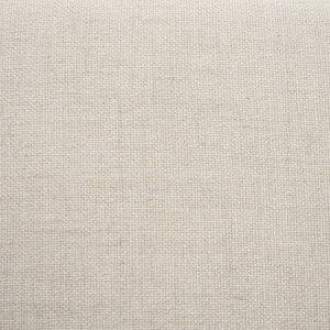 Mercana Sohan Elegant Elm Wood Bench with Versatile Neutral Upholstery for Modern Entryways and Dining Spaces Dark Brown Wood | Oatmeal Fabric 70802