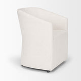 Mercana Sondra Oatmeal Performance Fabric Upholstered Club Dining Chair 70807