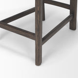 Mercana Soren Dark Brown Wood w/ Oatmeal Fabric Counter Stool 70808