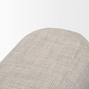 Mercana Siren Contemporary Oblong Bench with Textured Upholstery and Sturdy Hackberry Wood Base for Modern Style 70810