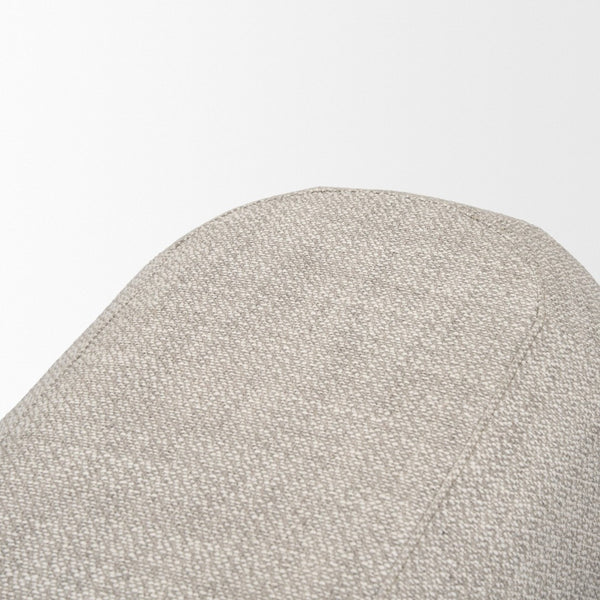 Mercana Siren Contemporary Oblong Bench with Textured Upholstery and Sturdy Hackberry Wood Base for Modern Style 70810