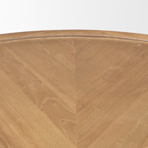 Mercana Tavi Coffee Table - Sculptural Rectangular Design with Elegant Cylinder Legs for Modern Living Spaces Brown Wood | Round 70859-AB