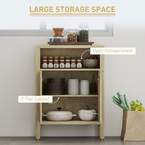 English Elm Nordic Rattan Door Buffet Cabinet with Adjustable Shelf and Golden Hardware for Dining T3971P429728