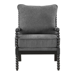 OSP Home Furnishings Eliza Spindle Chair Charcoal