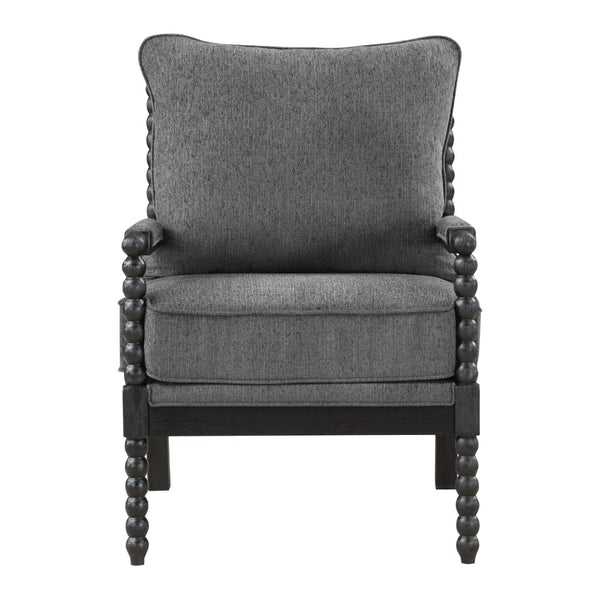 OSP Home Furnishings Eliza Spindle Chair Charcoal