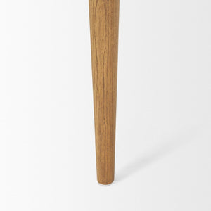 Mercana Toni Dining Chair: Elegant Nettlewood Frame with Cream Performance Fabric for Timeless Comfort 70931