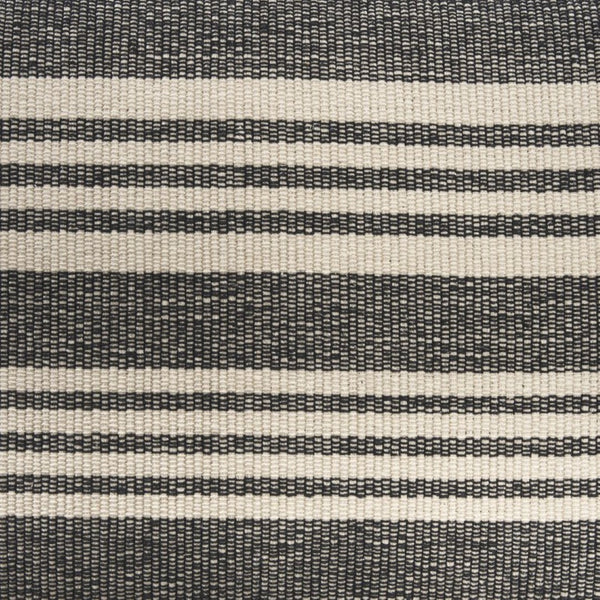 Mercana Shae Elegant Black Mango Wood Bench with Cream and Black Upholstery for Chic Entryway Style 71005