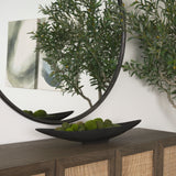 Piero Small Matte Black Metal Decorative Bowl 70657 Mercana