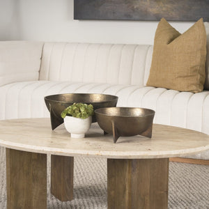 Mercana Quita Large Decorative Bowls Set of 2 - Modern Sculptural Accents for Stylish Home Décor 70661