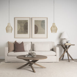 Mercana Halycon Artisan Pendant Light: Handcrafted Elegance for Dining Spaces with a Coastal Touch 69239