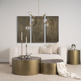 Mercana Britton Gold Metal w/ Clear Glass Globes 6-Light Chandelier 70473