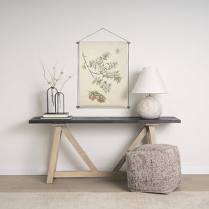 Mercana Khloe Elegant Rectangular Pouf - Soft Chenille Seating with Versatile Design for Any Room Decor Taupe | Jacquard | Small 70377