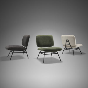 Mercana Nora Accent Chair – Timeless Mid-Century Modern Design with Soft Cushions and Stylish Metal Legs Charcoal | Black Metal 70732