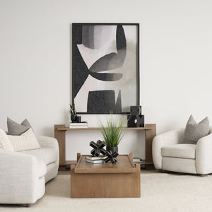 Mercana Eula Console Table - Solid Mango Wood Craftsmanship with Modern Design for Versatile Living Spaces 70630