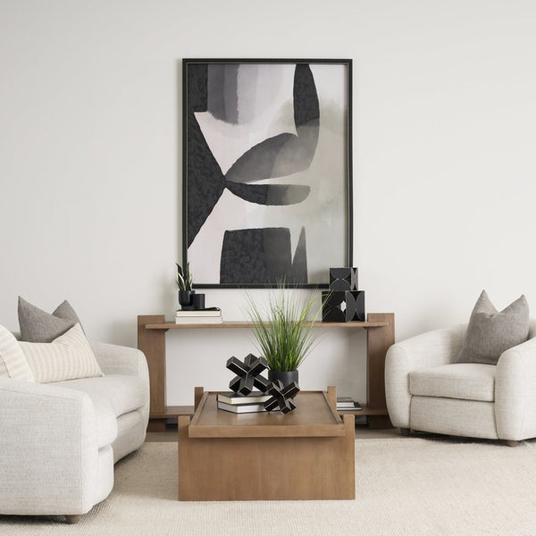 Mercana Eula Console Table - Solid Mango Wood Craftsmanship with Modern Design for Versatile Living Spaces 70630