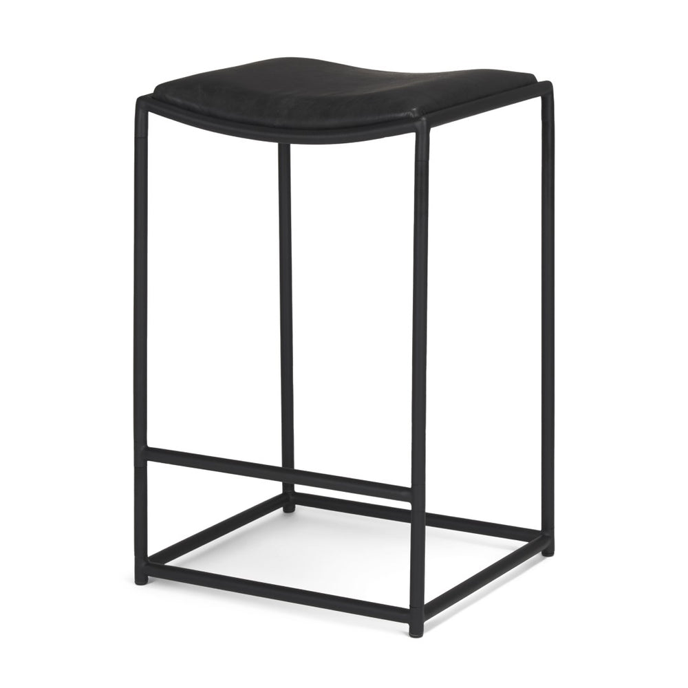 Mercana Taniel Counter Stool - Modern Design with Durable Metal Frame and Comfortable Leather Seat for Bars 70824