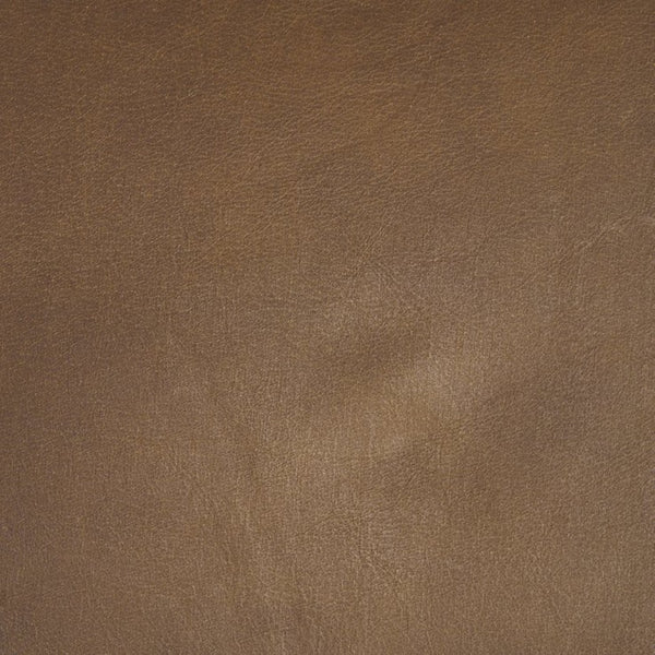 Mercana Taniel Leather and Metal Stool - Timeless Craftsmanship for Modern Spaces, Ergonomic Comfort Design Brown Leather | Black Metal 70819