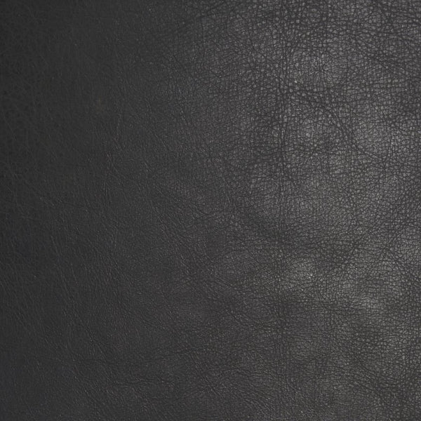 Mercana Taniel Leather and Metal Stool - Timeless Craftsmanship for Modern Spaces, Ergonomic Comfort Design Black Leather | Black Metal 70823