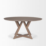 Jennings 60" Light Brown Wood Dining Table 70847 Mercana