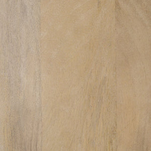 Mercana Grier Elegant Solid Mango Wood Nesting Accent Tables with Modern Lines and Classic Charm Light Brown Wood | Cane Accent | Set of 2 69900