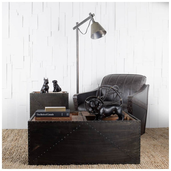 Mercana Rocky Modern Boxer Dog Sculpture – Sleek Resin Accent for Home Decor, Perfect for Any Style Black Resin | 8H 57799