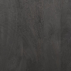 Mercana Sloan Arched Curio Cabinet - Elegant Solid Mango Wood Design with Glass Display for Modern Spaces Black Wood | Black Metal | 80"H 70827