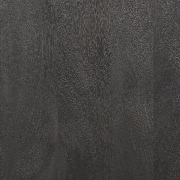 Mercana Sloan Arched Curio Cabinet - Elegant Solid Mango Wood Design with Glass Display for Modern Spaces Black Wood | Black Metal | 80"H 70827