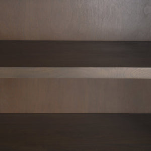 Mercana Sloan Arched Curio Cabinet - Elegant Solid Mango Wood Design with Glass Display for Modern Spaces Dark Brown Wood | Black Metal | 80"H 70828