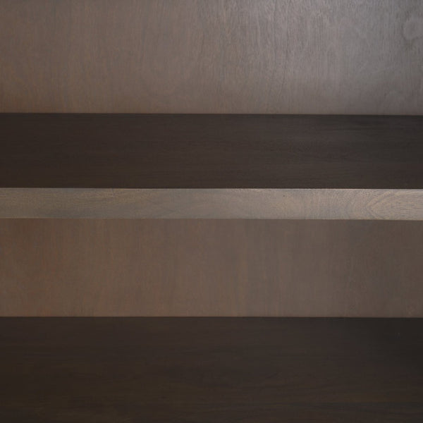 Mercana Sloan Arched Curio Cabinet - Elegant Solid Mango Wood Design with Glass Display for Modern Spaces Dark Brown Wood | Black Metal | 80"H 70828