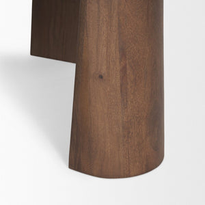 Mercana Tammar Round Coffee Table - Solid Mango Construction with Elegant Tapered Legs for Modern Living Spaces 70842-AB