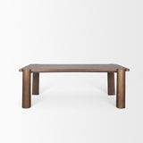 Tammar Rectangular Brown Wood with Tapered Legs Dining Table 70843-AB Mercana