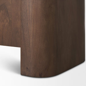 Mercana Tammar 4-Door Sideboard – Modern Mango Storage Solution with Clean Lines and Curved Edges for Style 70844