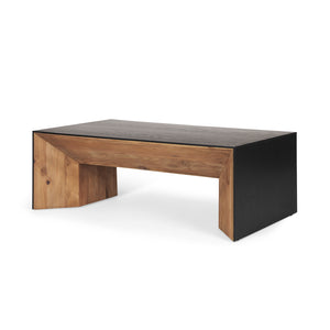 Mercana Tabor Natural Wood w/ Black Oak Waterfall Coffee Table 70892