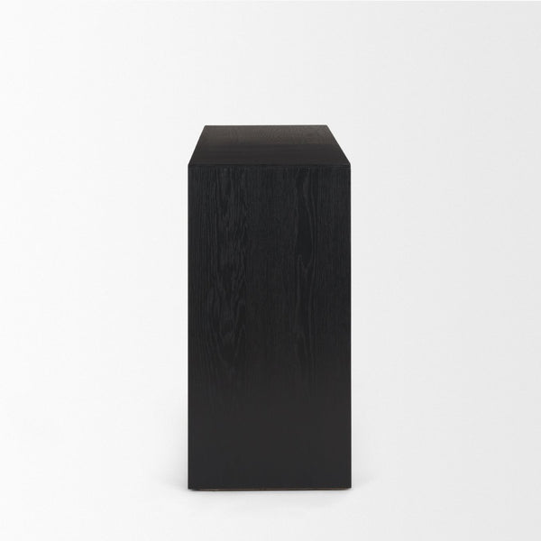 Mercana Tabor Rustic-Modern Console Table with Waterfall Design - Perfect for Entryways and Living Spaces 70893