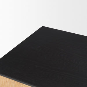 Mercana Tabor Rustic-Modern Console Table with Waterfall Design - Perfect for Entryways and Living Spaces 70893