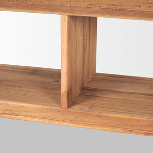 Mercana Tabor Natural Wood Waterwall Media Console – Rustic Meets Modern Elegance for Your Living Room 70894