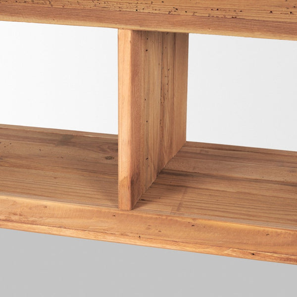 Mercana Tabor Natural Wood Waterwall Media Console – Rustic Meets Modern Elegance for Your Living Room 70894