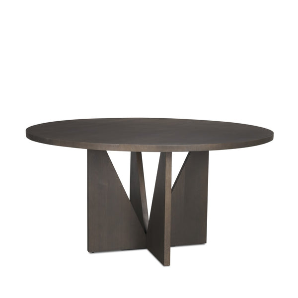 Mercana Tarro Dining Table - Solid Wood Craftsmanship with Geometric Base for Modern Dining Elegance 70840