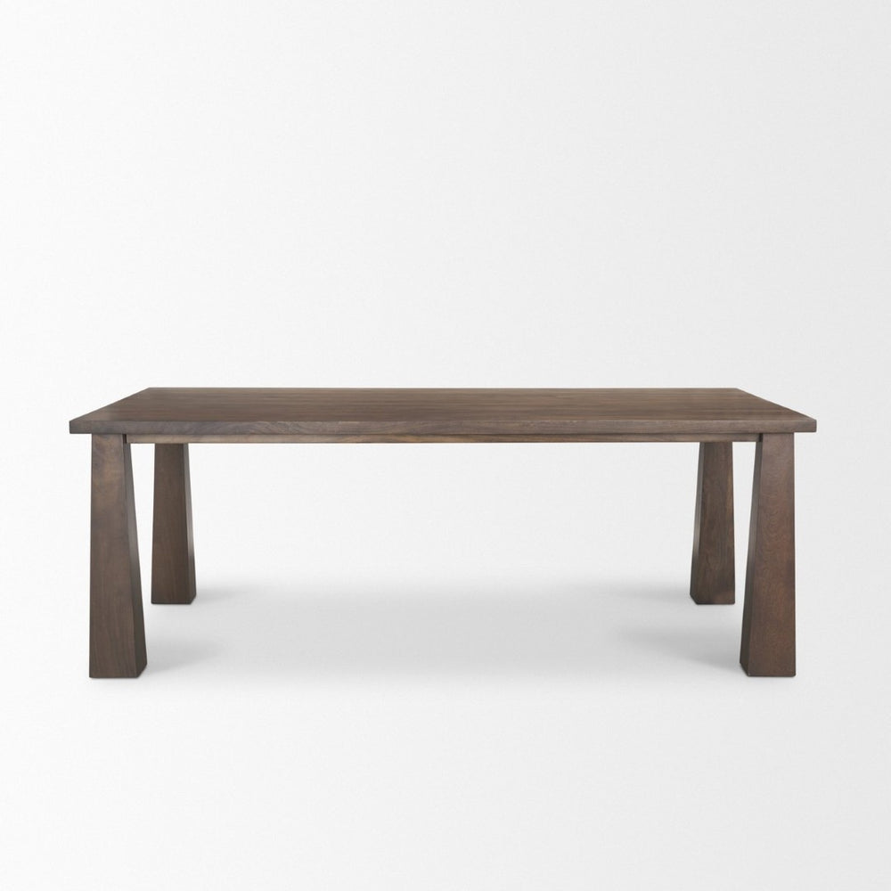 Mercana Wolcott Rectangular Dining Table - Timeless Solid Mango Wood for Modern and Rustic Spaces 71018-AB