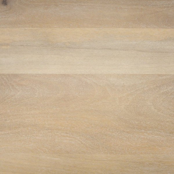 Mercana Shivon Elegant Mango Wood and Travertine Dining Table - Perfect for Modern and Rustic Interiors 94" Lt Brown Wood Top | Lt Brown Wood & Travertine Legs 70850-AB